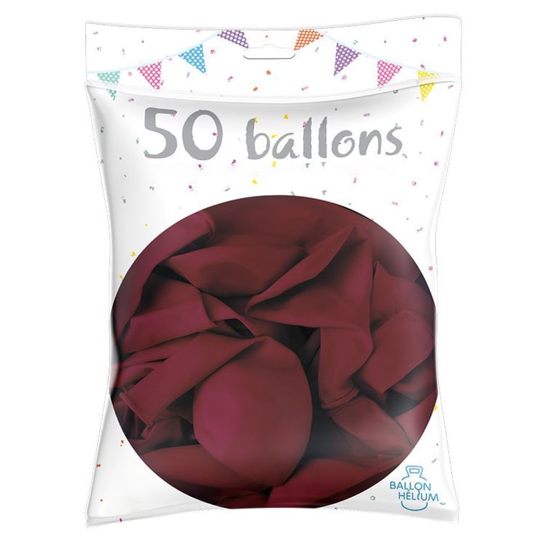 50 ballons de baudruche unis 30 cm, 19 couleurs — vue 4