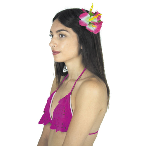 Barrette fleur hawaïenne
