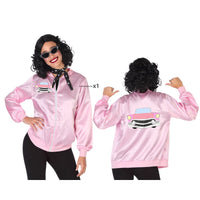 Blouson rose satiné années 50, femme — vue 2