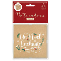 Boîte cadeau de Noël carrée