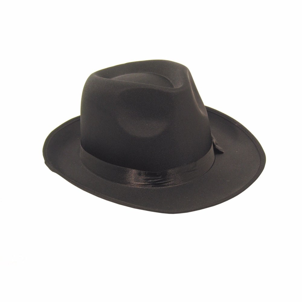 Borsalino en tissu noir