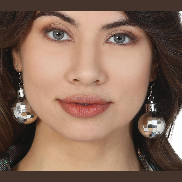 Boucles d'oreilles boule à facettes