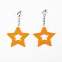 Boucles d'oreilles étoiles néon