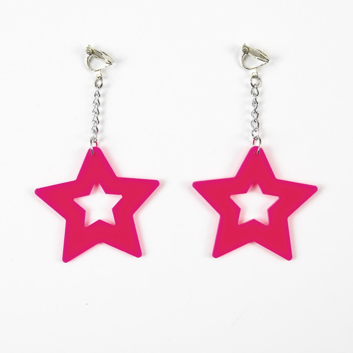 Boucles d'oreilles étoiles néon — vue 2