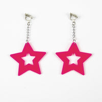 Boucles d'oreilles étoiles néon — vue 2
