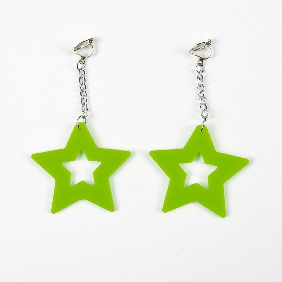 Boucles d'oreilles étoiles néon — vue 3