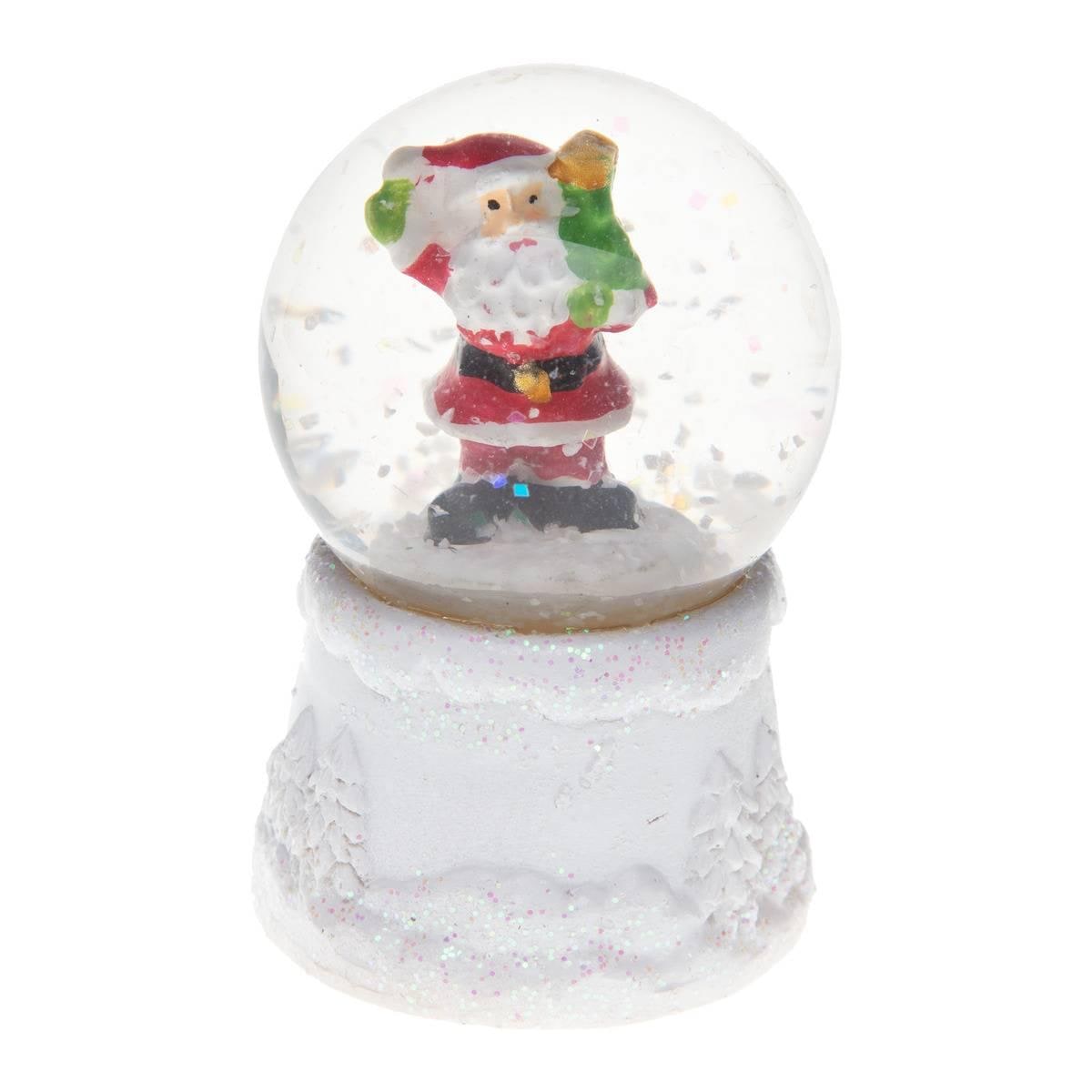 Boule à neige de Noël pailletée, 4 modèles