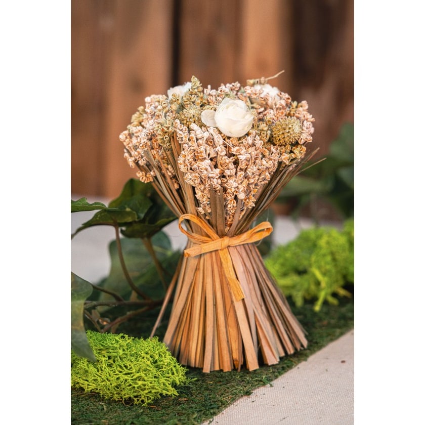 Bouquet de roses crème et menthe — vue 3