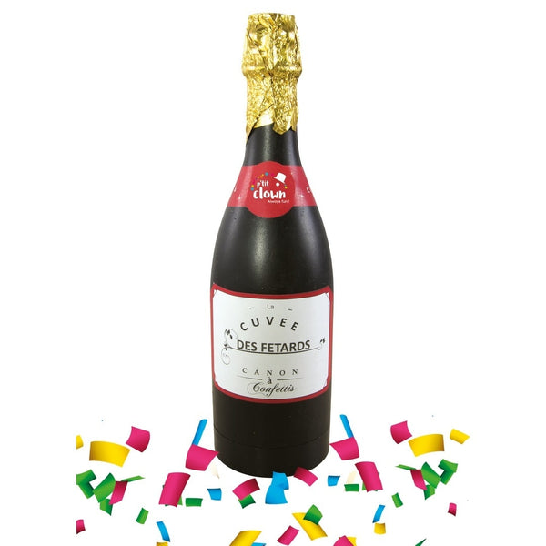 Bouteille canon à confettis, 32 cm