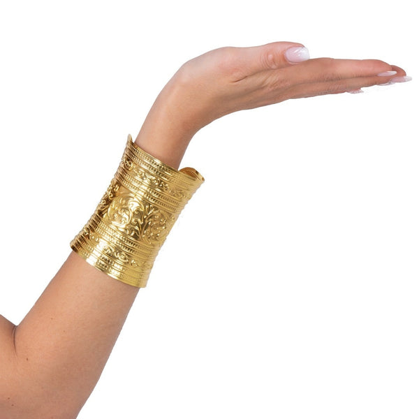 Bracelet manchette doré
