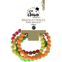 Bracelets de perles fluo, lot de 4 — vue 2