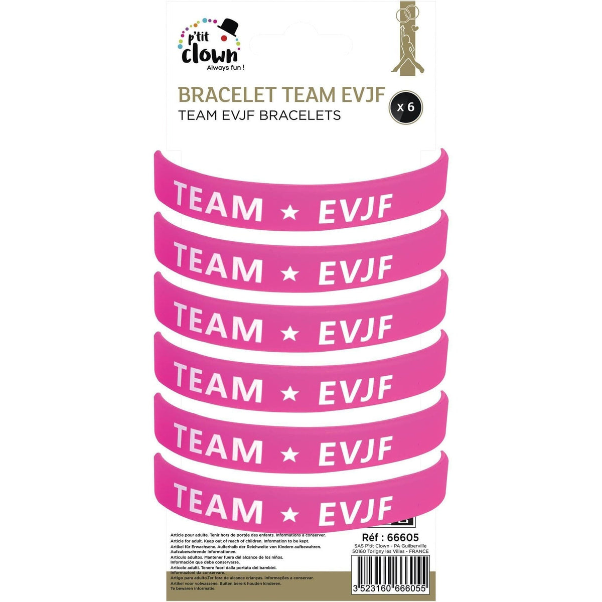 Bracelets « Team EVJF », lot de 6 — vue 4