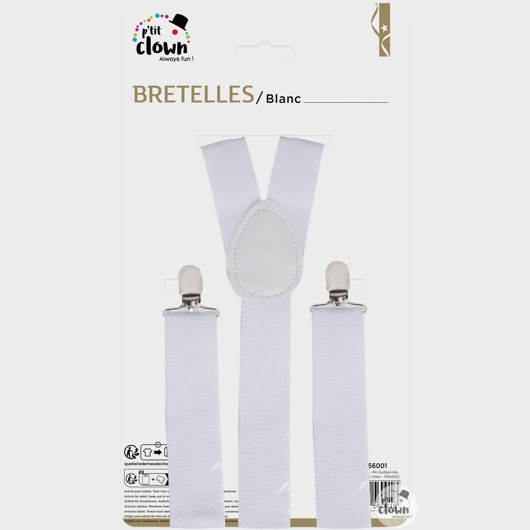Bretelles, blanc ou rouge — vue 6