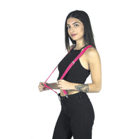 Bretelles fluo roses