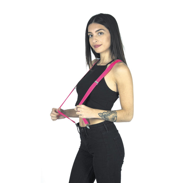 Bretelles fluo roses