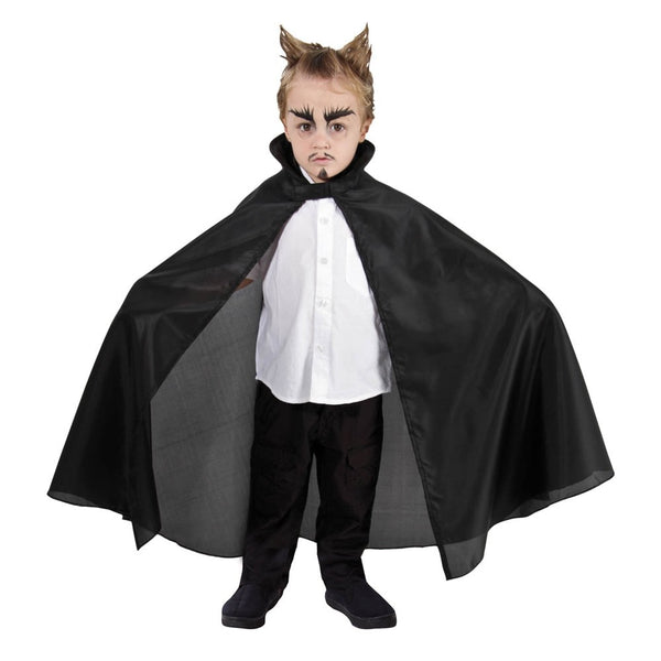 Cape enfant en taffetas noir, 85 cm