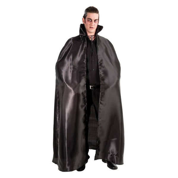 Cape en satin à col, 163 cm