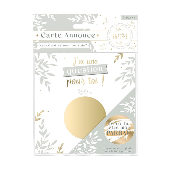 Carte à gratter « Veux-tu être mon parrain / ma marraine ? »