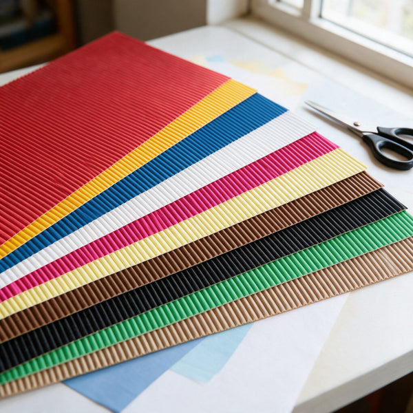 Carton ondulé 50 x 70 cm, 230 g, coloris au choix