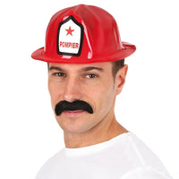 Casque de pompier rouge, modèle léger