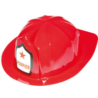 Casque de pompier rouge, modèle léger — vue 2