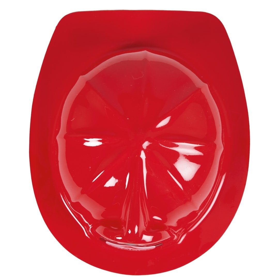 Casque de pompier rouge, modèle léger — vue 4