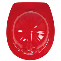 Casque de pompier rouge, modèle léger — vue 4