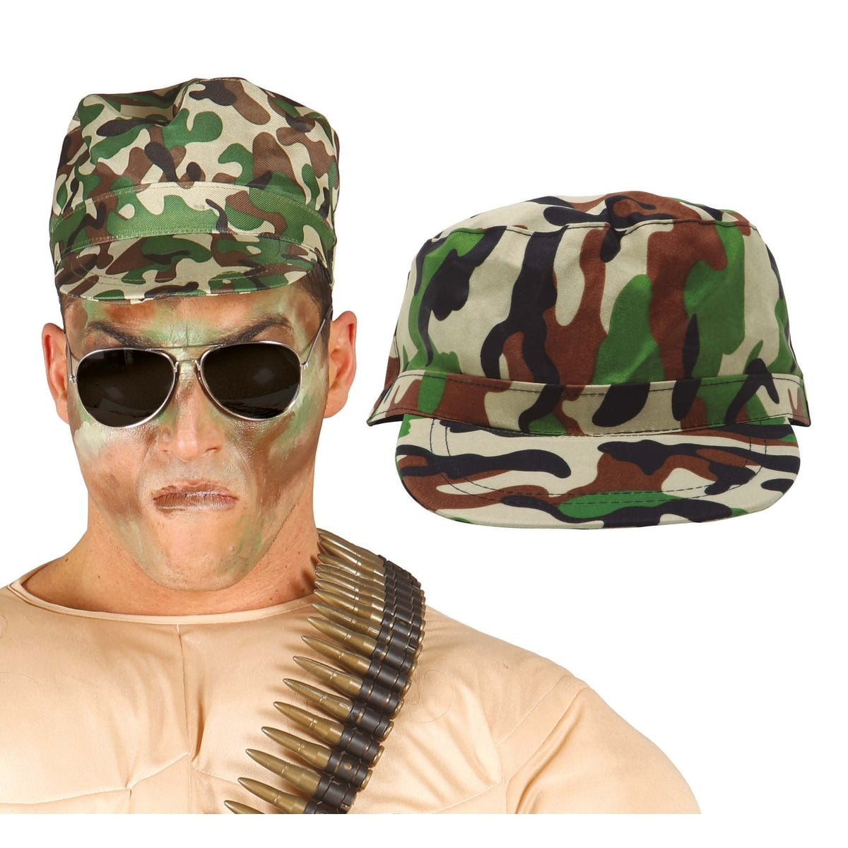 Casquette militaire camouflage