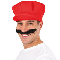 Casquette de plombier rouge, adulte — vue 2