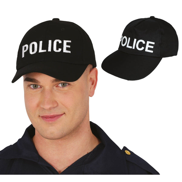 Casquette de police, adulte