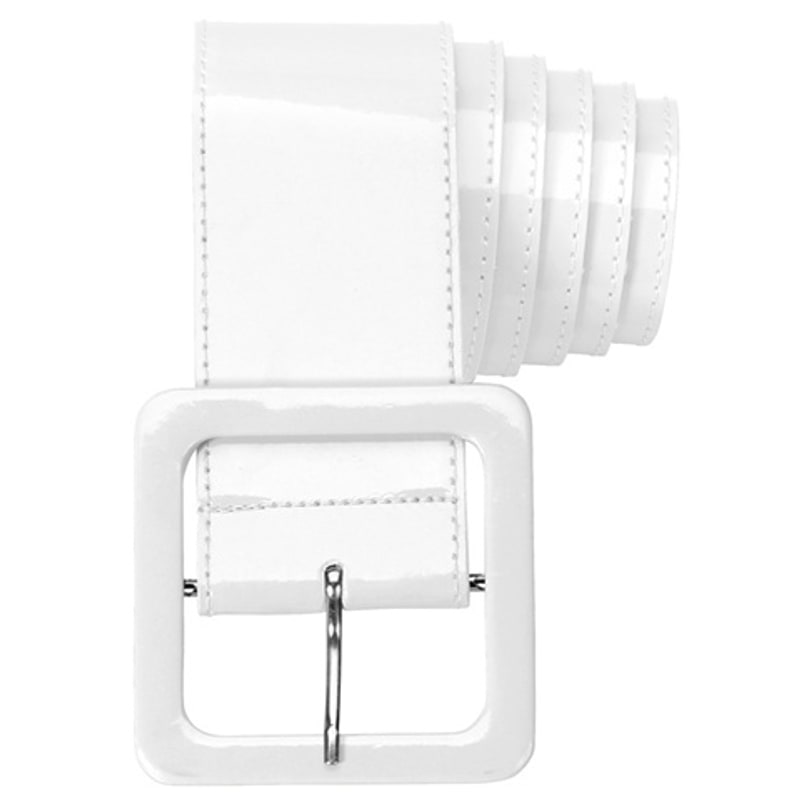 Ceinture blanche en vinyle