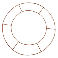 Cercle de couronne en métal cuivré, 60 cm