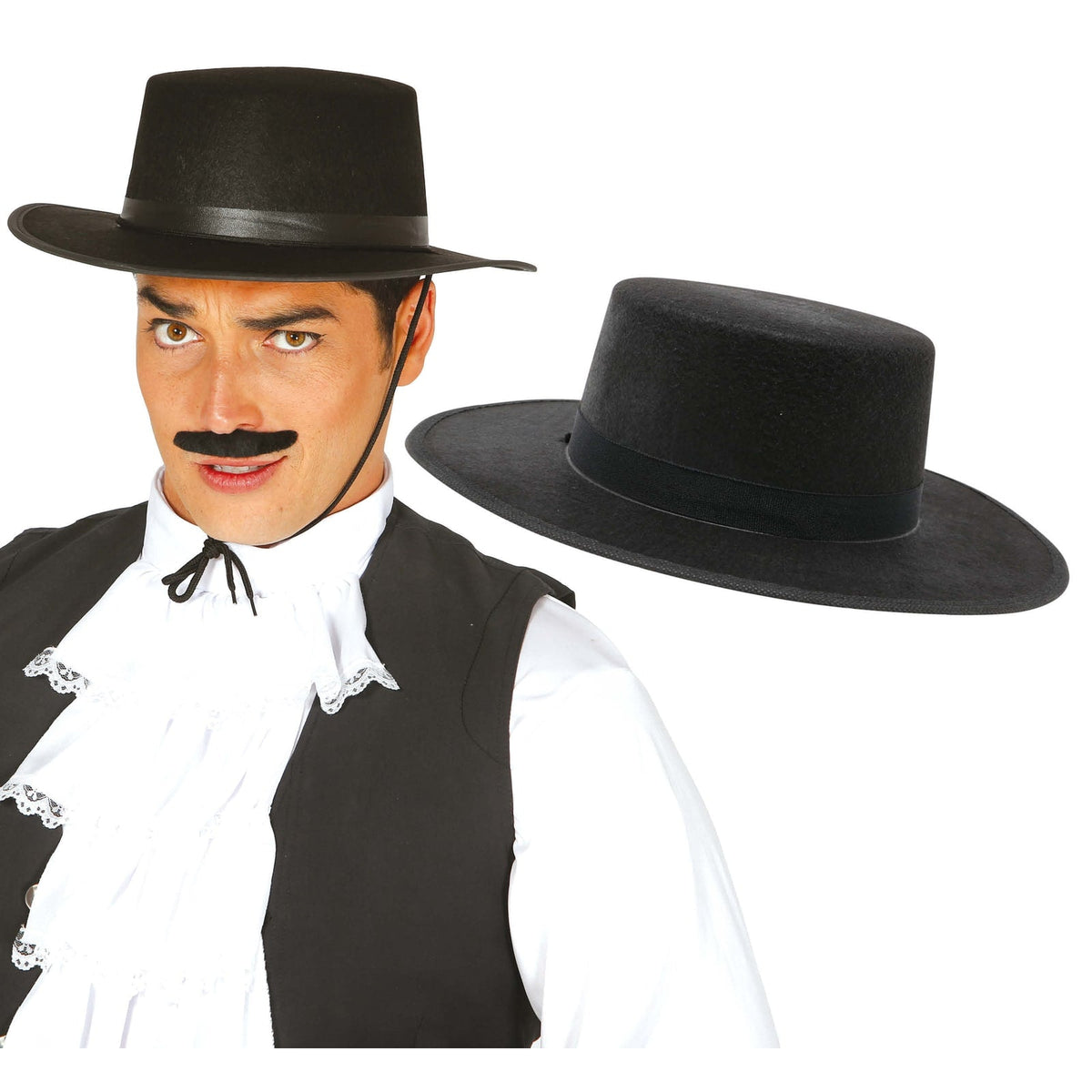 Chapeau andalou en feutre noir