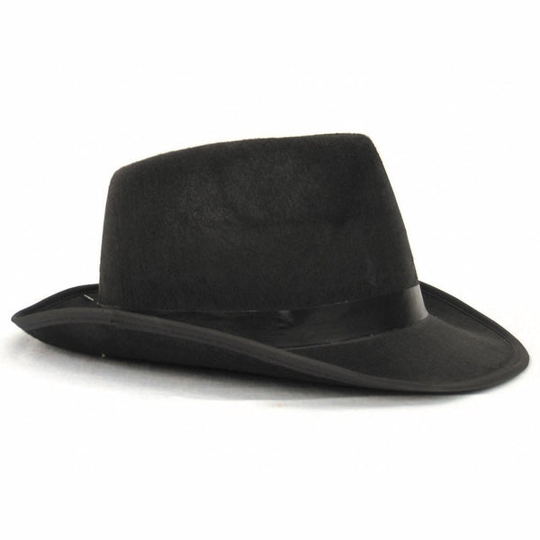 Chapeau borsalino en feutrine avec ruban satin