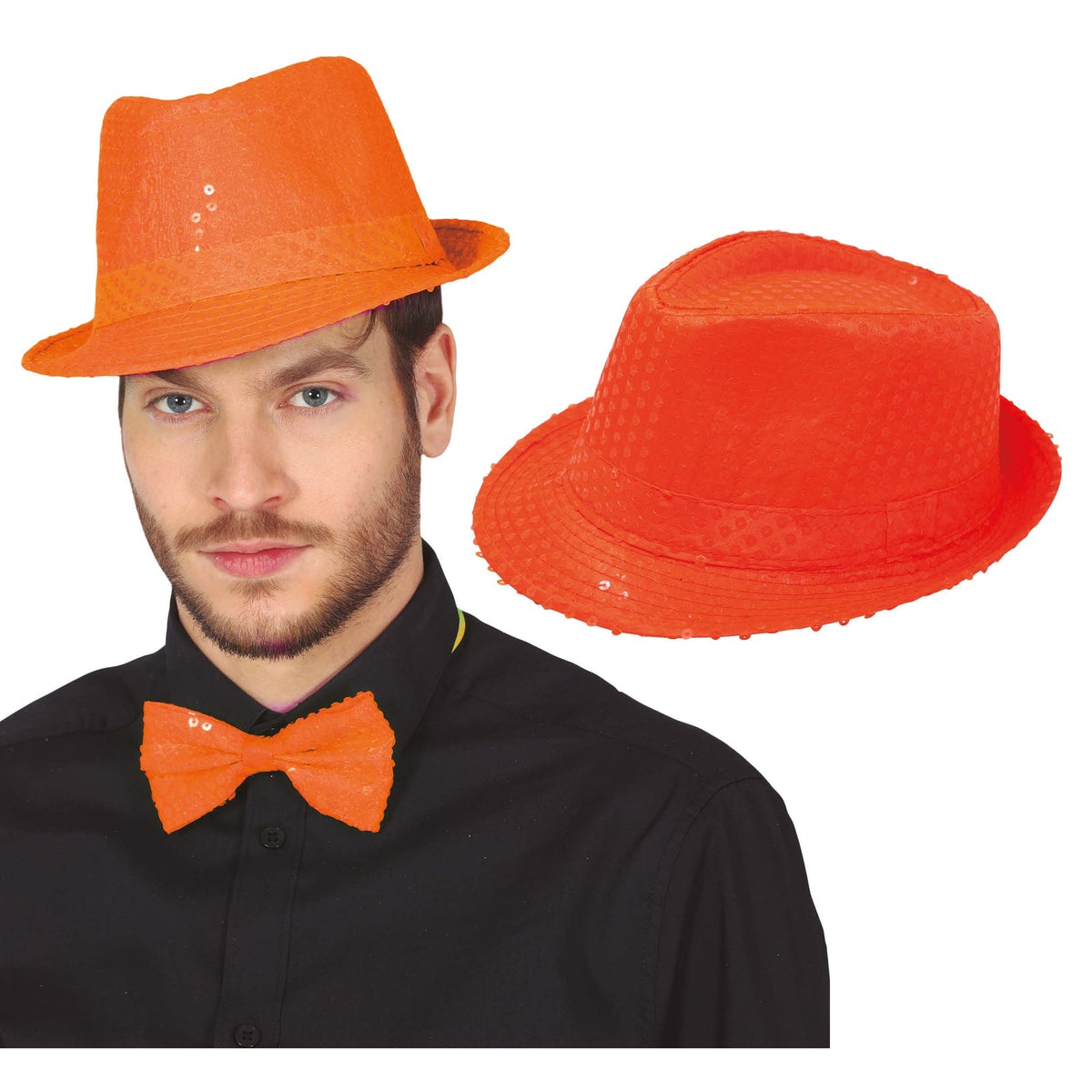 Chapeau de gangster à sequins — vue 2