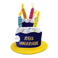 Chapeau gâteau d'anniversaire à bougies