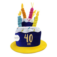 Chapeau gâteau d'anniversaire à bougies — vue 4