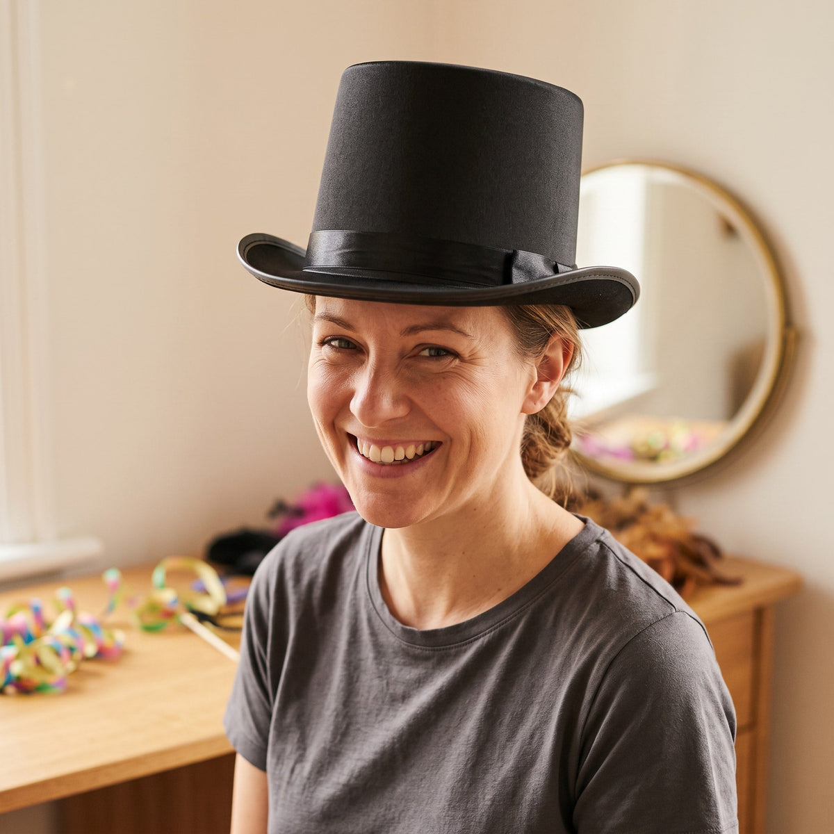 Chapeau haut de forme 15,5 cm, belle qualité