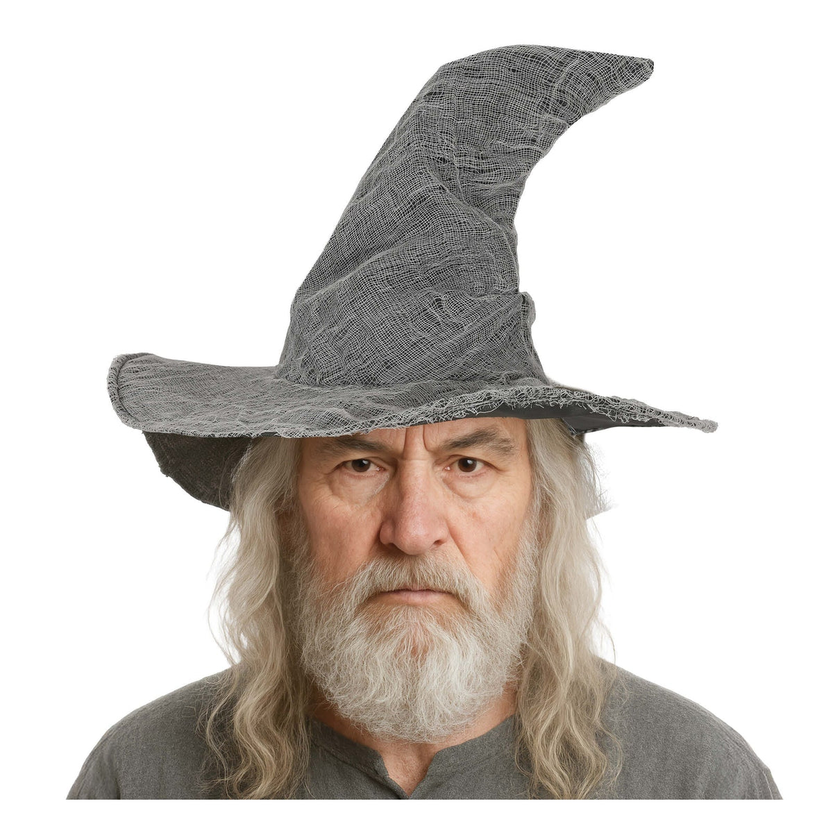 Chapeau de mage gris