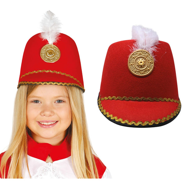 Chapeau de majorette rouge