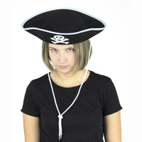 Chapeau de pirate en feutre noir