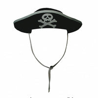 Chapeau de pirate en feutre noir — vue 2