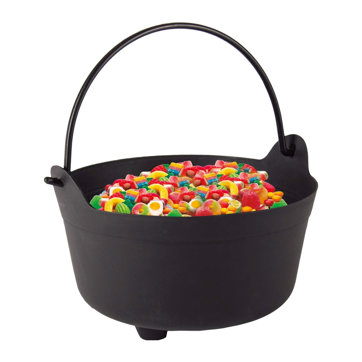 Chaudron de sorcière noir, 24 cm