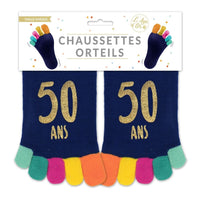 Chaussettes à orteils d'anniversaire, 18 à 60 ans et retraite — vue 5