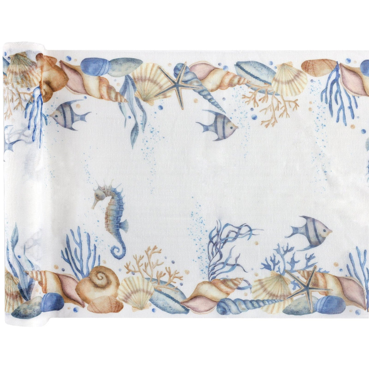 Chemin de table Coquillages, 3 m