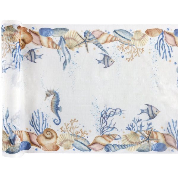 Chemin de table Coquillages, 3 m