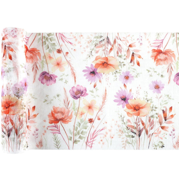 Chemin de table fleurs des prés, 3 m