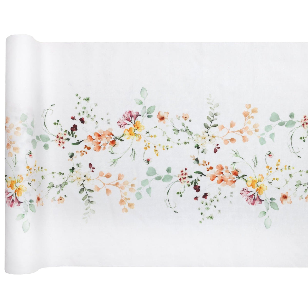 Chemin de table Herbier, fleurs des champs, 2,5 m