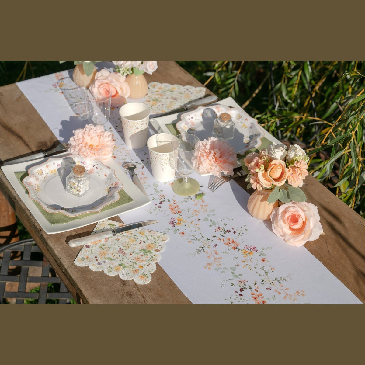 Chemin de table Herbier, fleurs des champs, 2,5 m — vue 2