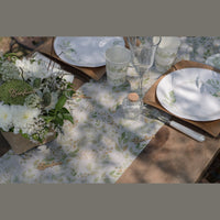 Chemin de table Ô Bonheur, feuillage vert, 3 m — vue 2
